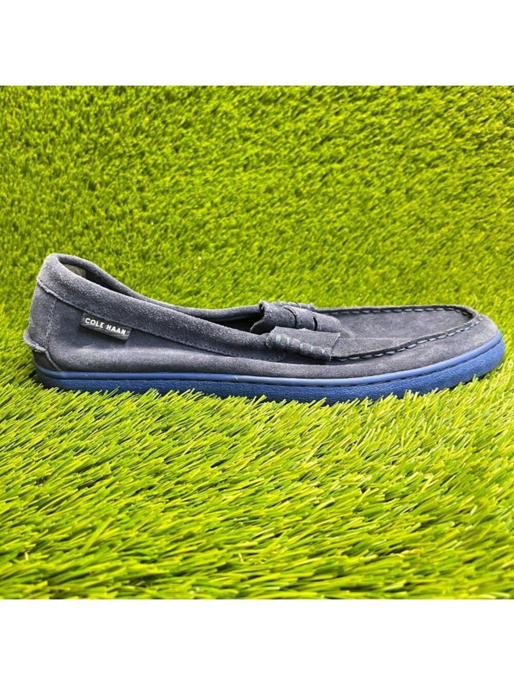 Cole Haan Pinch Weekender Mens Size 11.5 Blue Casual Classic Penny Loafers Shoes